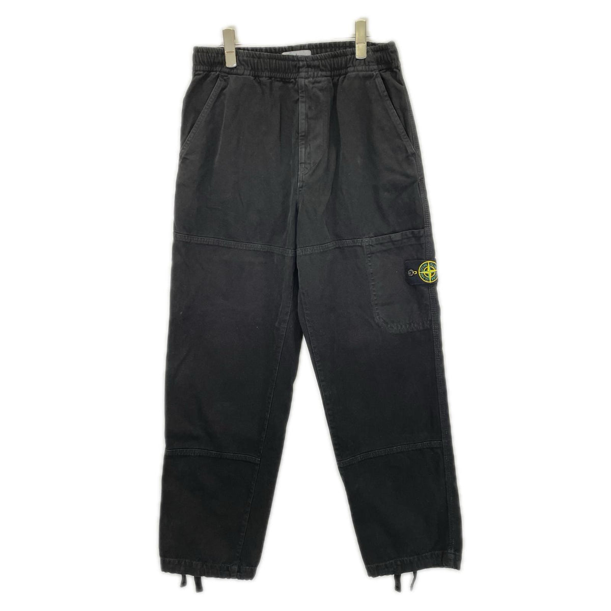 STONE ISLAND ストーンアイランド ブラック Trousers パンツ ボトムス