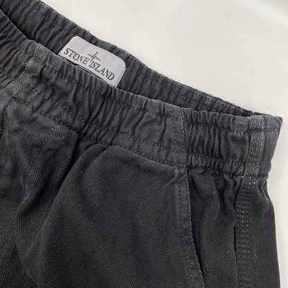 STONE ISLAND ストーンアイランド ブラック Trousers パンツ ボトムス