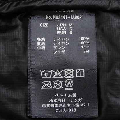 NANGA ナンガ マウンテン ロッジ ダウン フーディ ジャケット メンズ ブラック M 24FW NW2441-1A802 ジャケット
