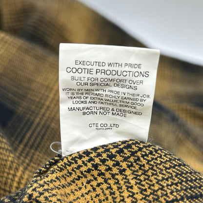 COOTIE クーティー イエロー ウエスタン チェック ネルシャツ トップス