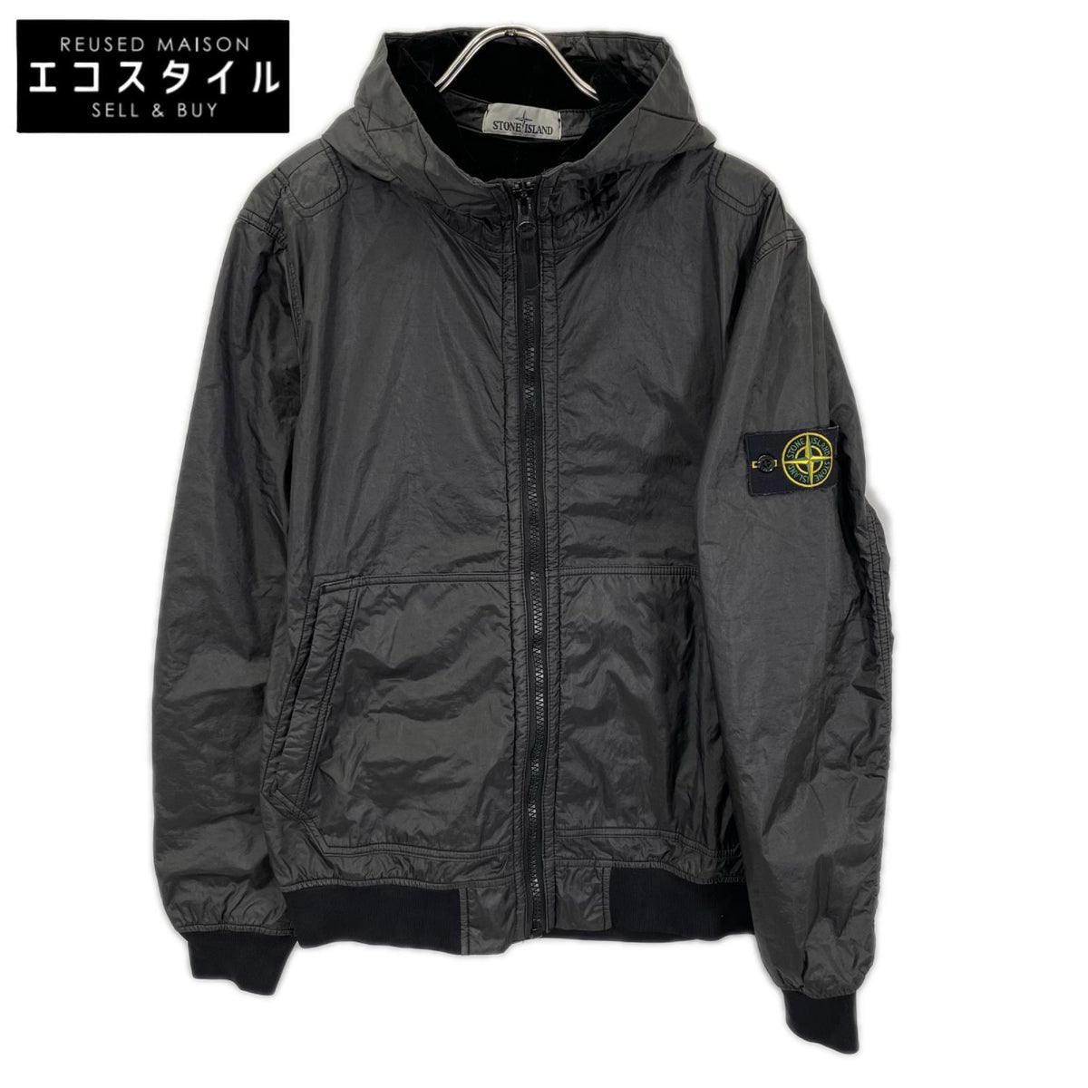 STONE ISLAND ストーンアイランド 69154435 ブラック ナイロン フーテッドジャケット ジャケット