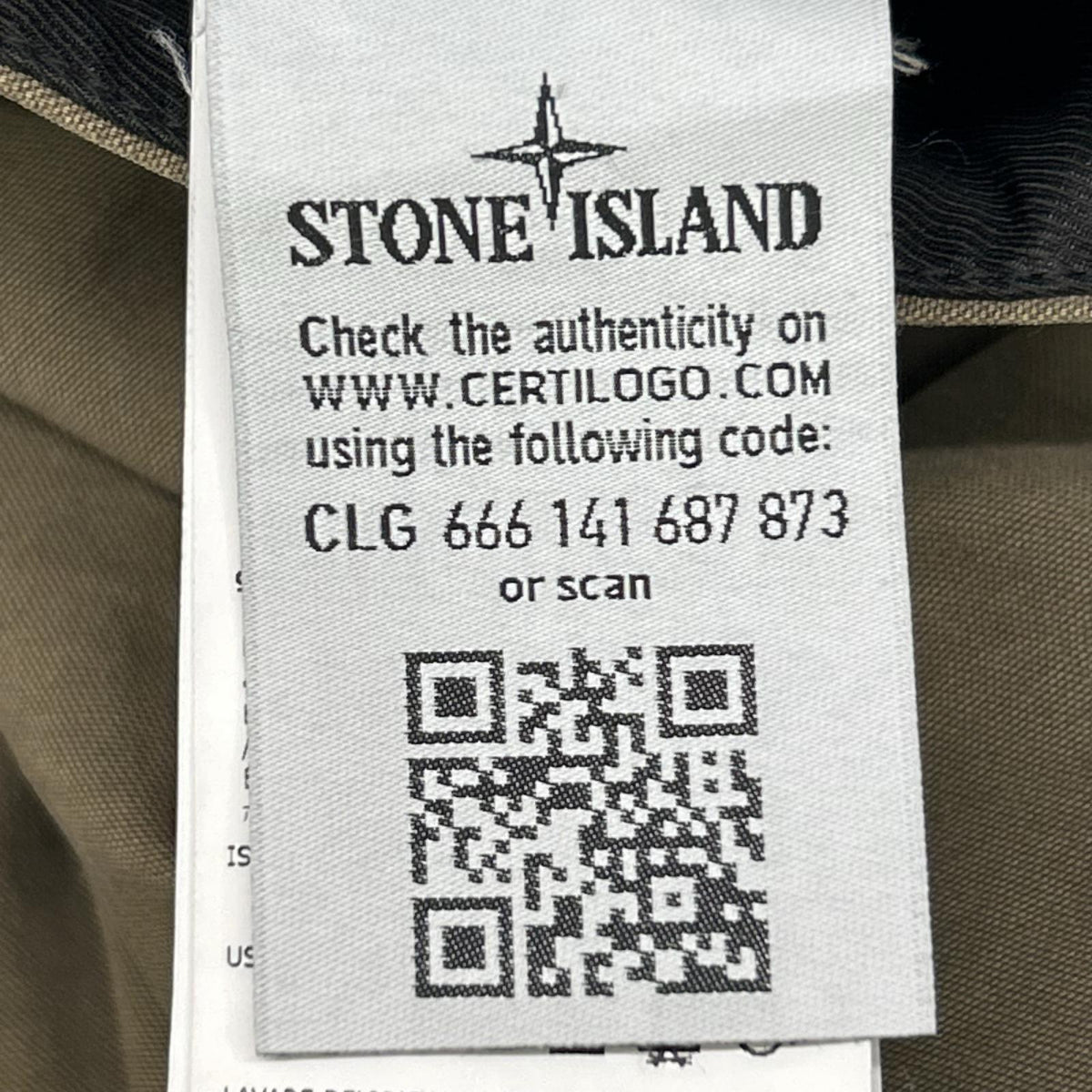 STONE ISLAND ストーンアイランド 6915323WI カーキ コットンストレッチガーメントダイパンツ ボトムス