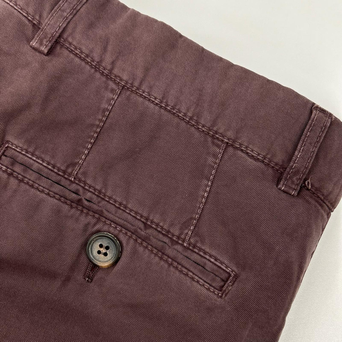 BRUNELLO CUCINELLI ブルネロクチネリ ボルドー コットン チノ センタープレススラックス ボトムス