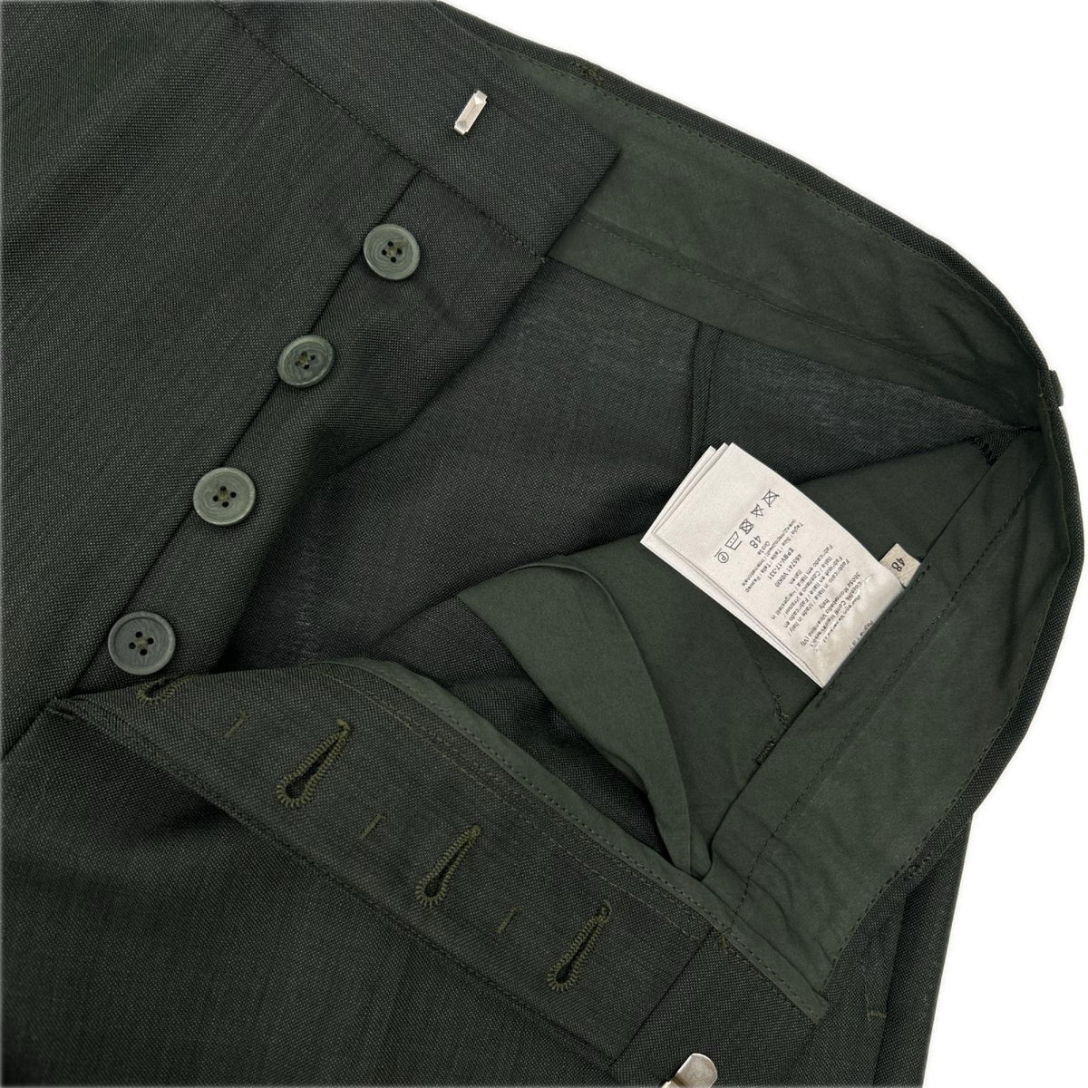 BOTTEGA VENETA ボッテガヴェネタ 485182 グリーン ウール スーツ/パンツ セットアップ スーツ セットアップ