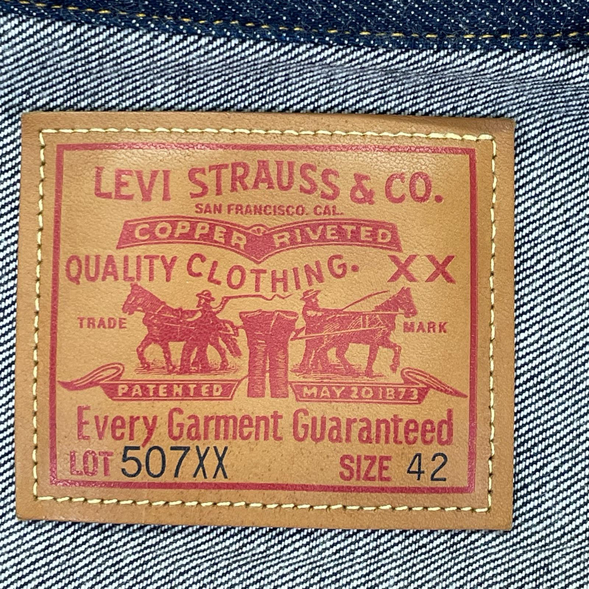 LEVI'S リーバイス 70507-0066 LVC インディゴ 2nd トラッカージャケット ジャケット