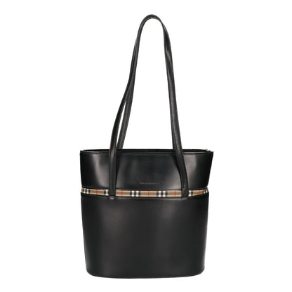 BURBERRY バーバリー ノヴァチェック レザー バケツ型 トートバッグ