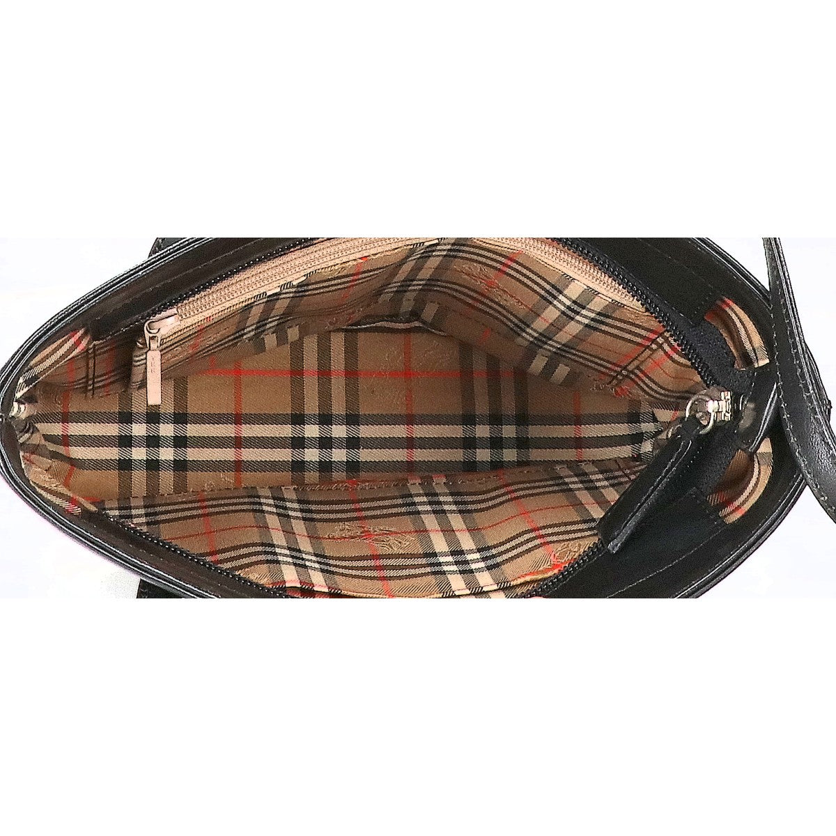BURBERRY バーバリー ノヴァチェック レザー バケツ型 トートバッグ