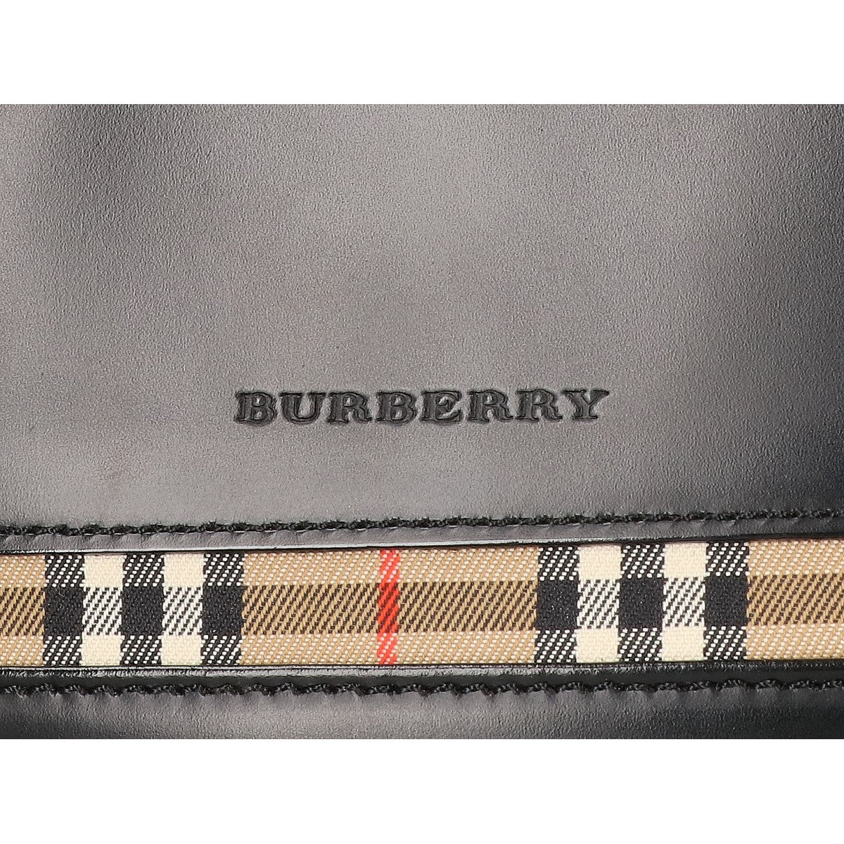 BURBERRY バーバリー ノヴァチェック レザー バケツ型 トートバッグ