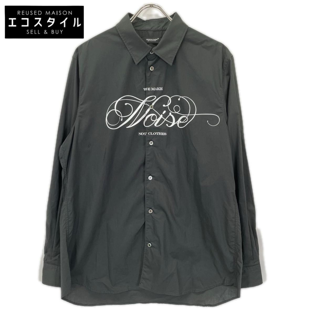 UNDER COVER アンダーカバー UCY9404 ブラック WE MAKE NOISE ブロード シャツ トップス