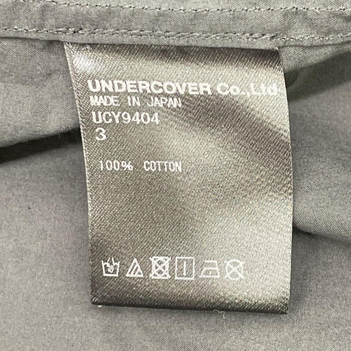 UNDER COVER アンダーカバー UCY9404 ブラック WE MAKE NOISE ブロード シャツ トップス