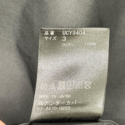 UNDER COVER アンダーカバー UCY9404 ブラック WE MAKE NOISE ブロード シャツ トップス