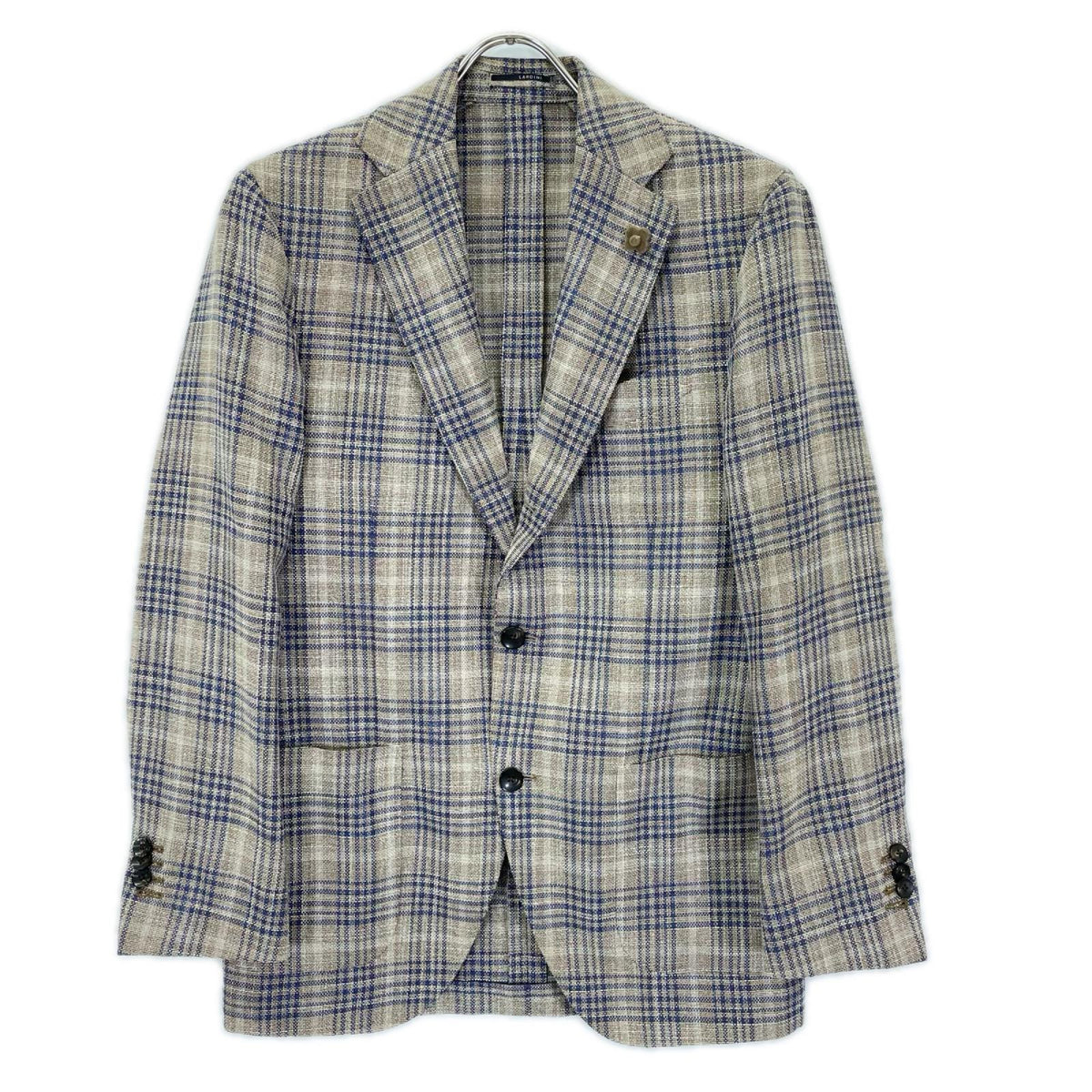 LARDINI ラルディーニ EE0526AQ チェック リネン ジャケット ジャケット