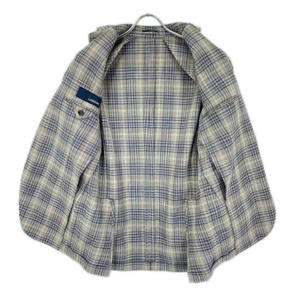 LARDINI ラルディーニ EE0526AQ チェック リネン ジャケット ジャケット