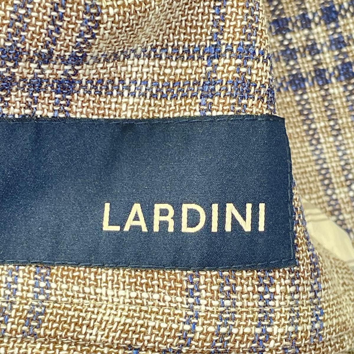 LARDINI ラルディーニ EE0526AQ チェック リネン ジャケット ジャケット