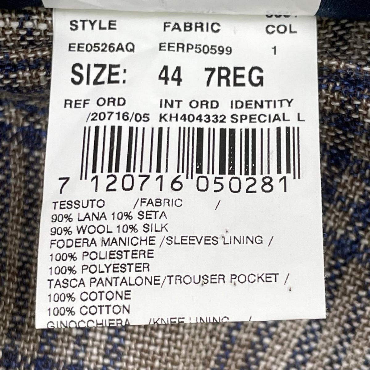 LARDINI ラルディーニ EE0526AQ チェック リネン ジャケット ジャケット