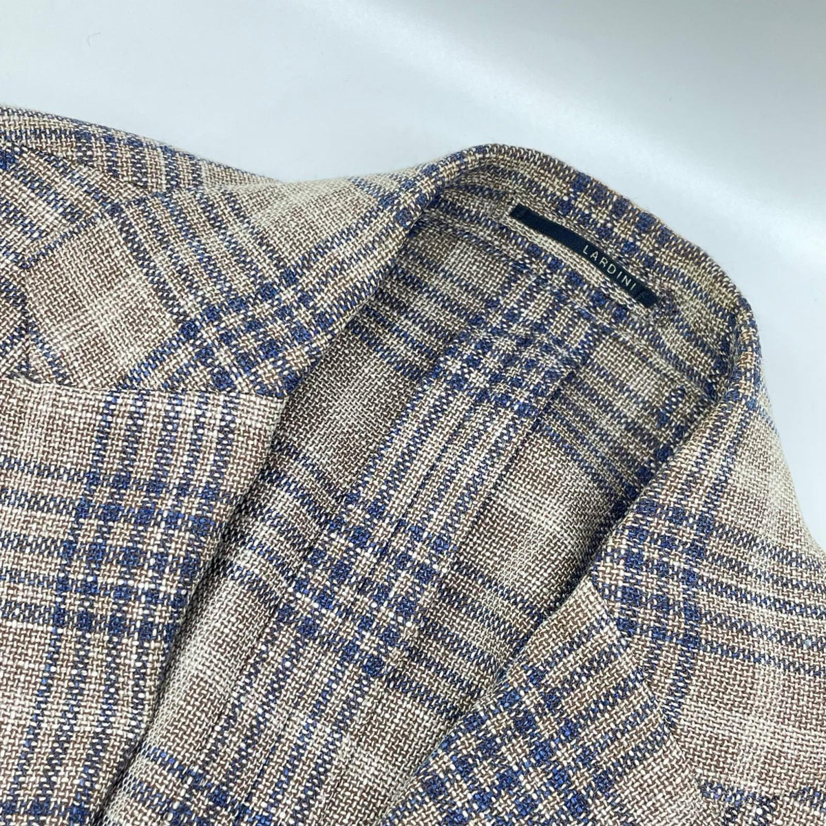 LARDINI ラルディーニ EE0526AQ チェック リネン ジャケット ジャケット