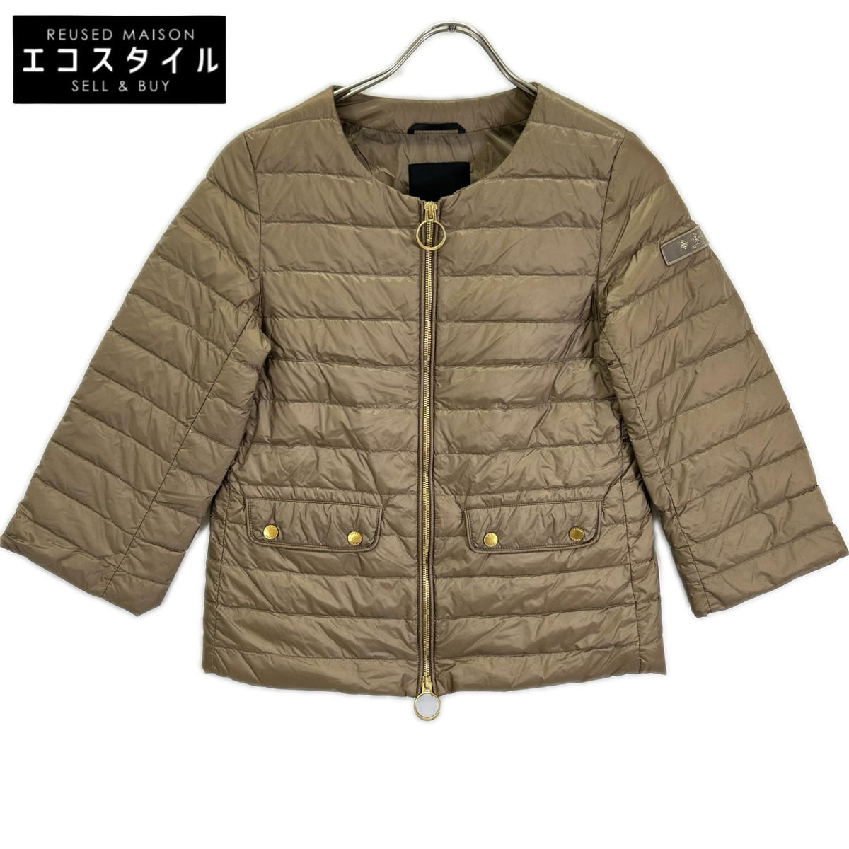 TATRAS タトラス LTAT21S4844-D ベージュ LATONA ノーカラーライトダウンジャケット ジャケット