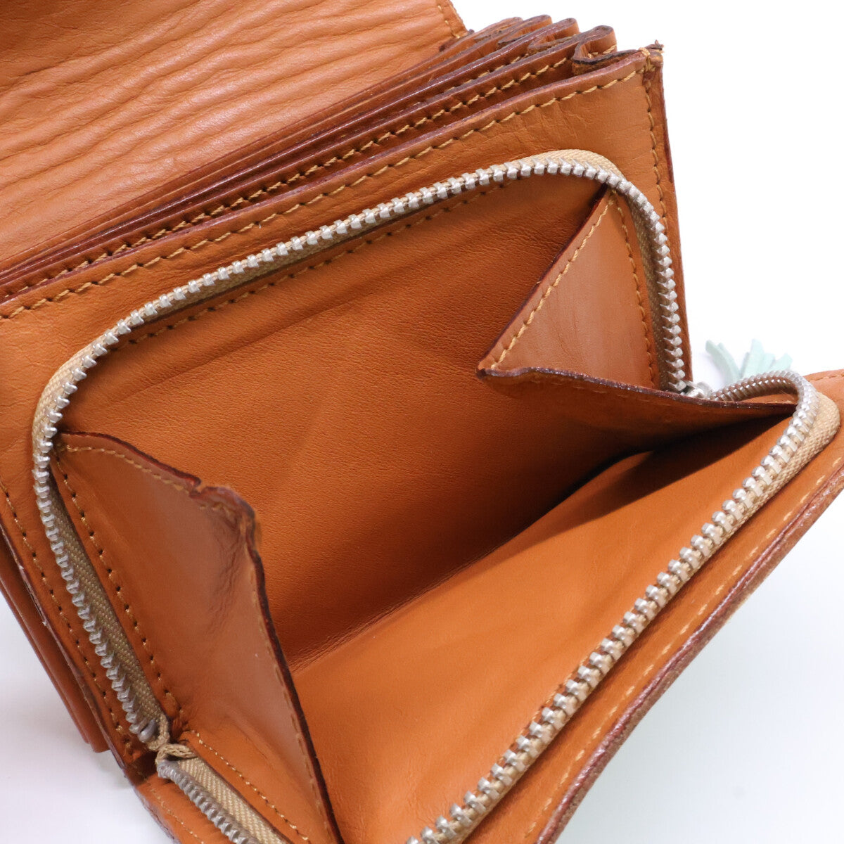 Felisi フェリージ 【美品】3500/7 コロコロ レザー コンパクトウォレット 二つ折り財布（小銭入れあり）
