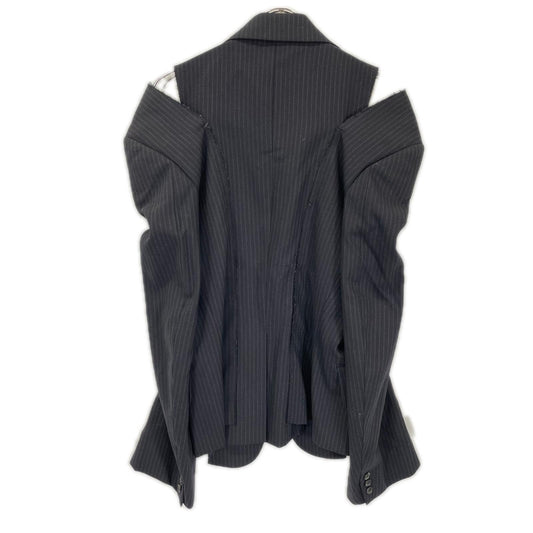 COMMEdesGARCONS コムデギャルソン GN-J023 ブラック ストライプ カットオフ ジャケット ジャケット