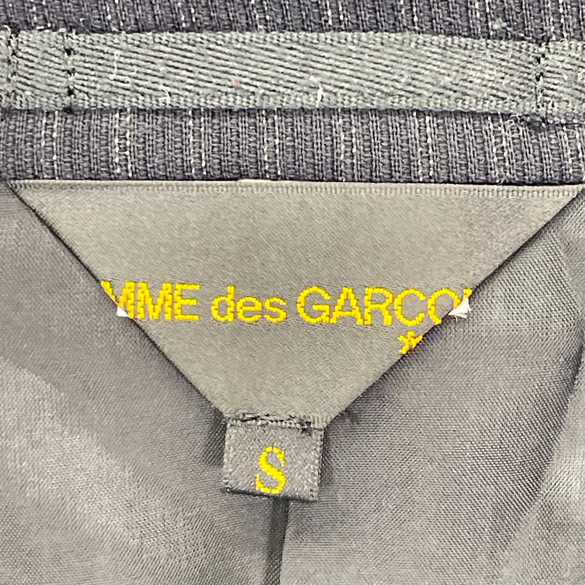COMMEdesGARCONS コムデギャルソン GN-J023 ブラック ストライプ カットオフ ジャケット ジャケット