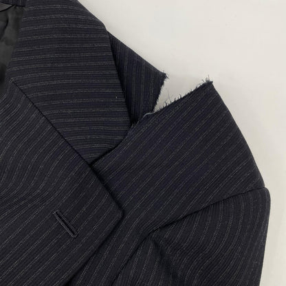 COMMEdesGARCONS コムデギャルソン GN-J023 ブラック ストライプ カットオフ ジャケット ジャケット