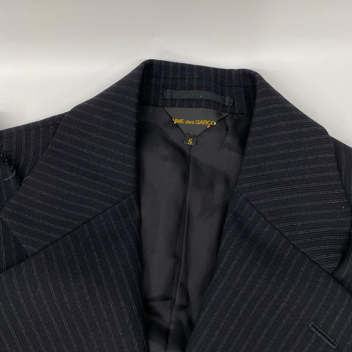 COMMEdesGARCONS コムデギャルソン GN-J023 ブラック ストライプ カットオフ ジャケット ジャケット