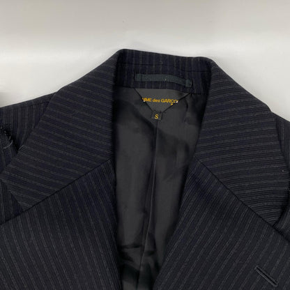 COMMEdesGARCONS コムデギャルソン GN-J023 ブラック ストライプ カットオフ ジャケット ジャケット