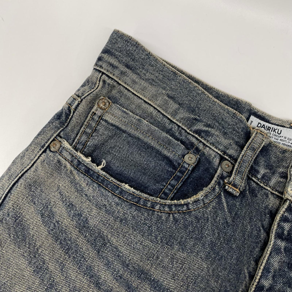 DAIRIKU ダイリク 24SS D-13 インディゴ Straight Denim Pants ボトムス