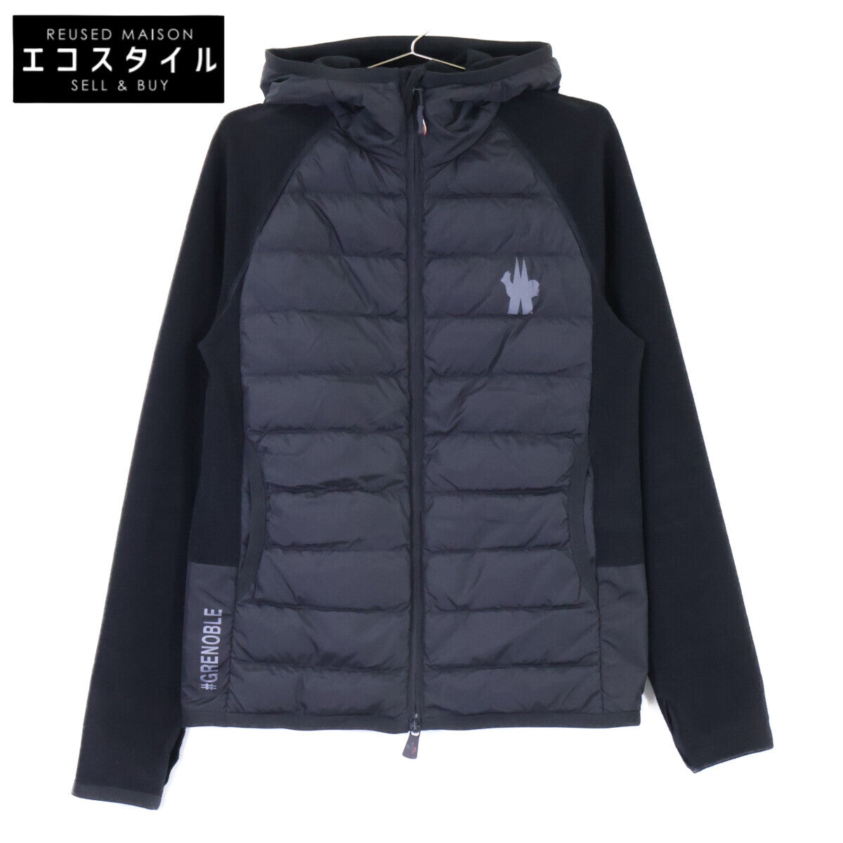 MONCLER モンクレール GRENOBLE グルノーブル F20978G51010 MAGLIA CARDIGAN フリース切替 フーディダウンジャケット ジャケット