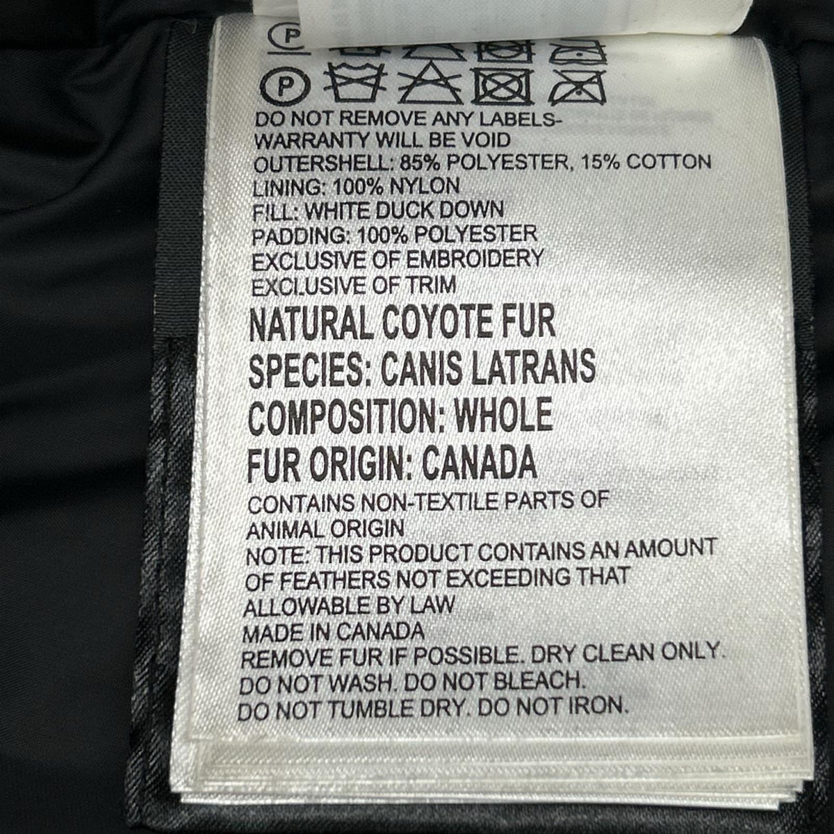 CANADA GOOSE カナダグース 2603JL ブラック BRONTE ダウンジャケット ジャケット