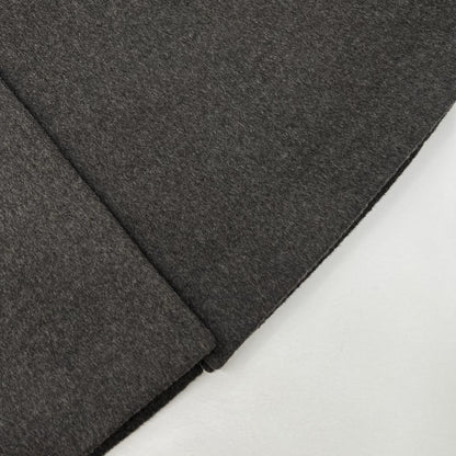 BARBA バルバ グレー バージンウール×カシミヤ スタンドカラー レイヤーコート コート