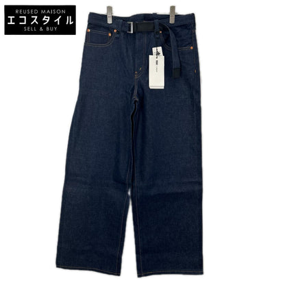 sacai サカイ 【×Levi's】26AW 26-01142S インディゴ Belted Wide Pants ボトムス