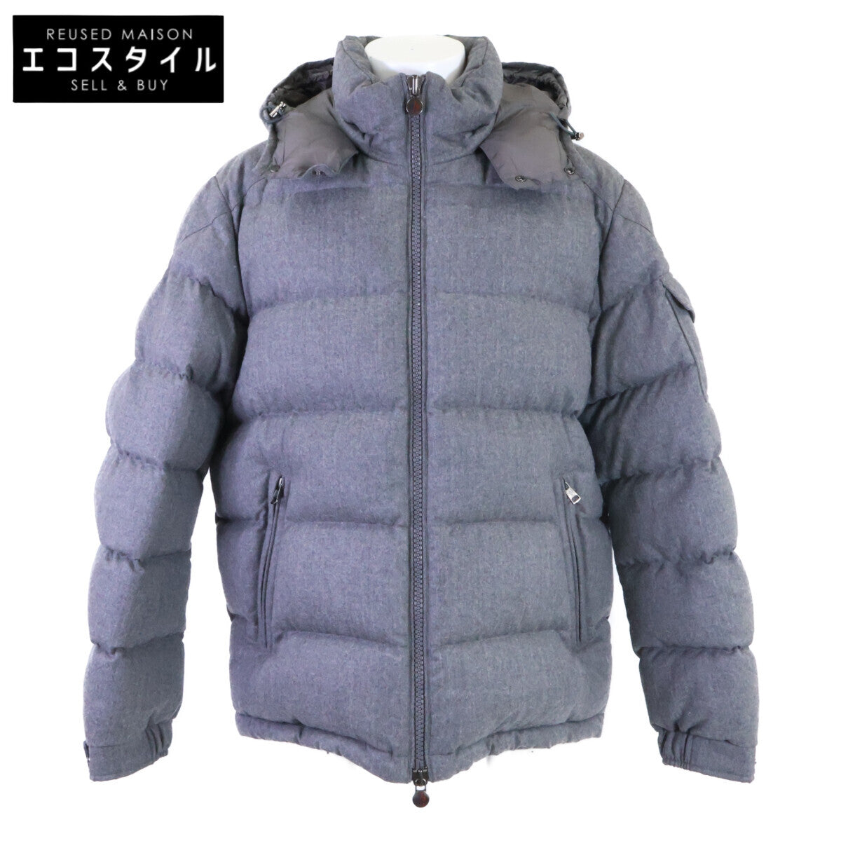 MONCLER モンクレール 【美品】MONTGENEVRE モンジュネーブル ウール フード付ダウンジャケット ジャケット