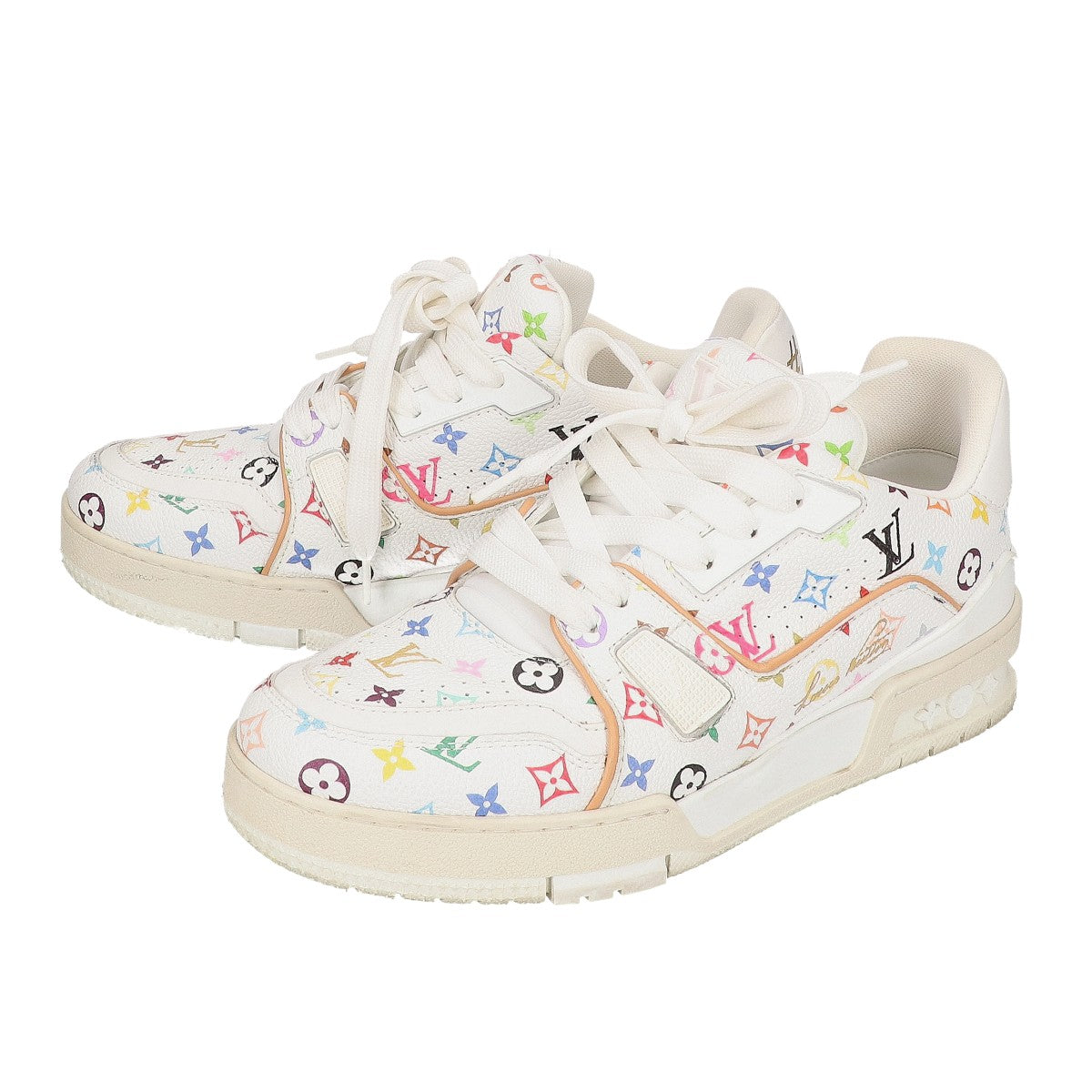 LOUIS VUITTON ルイヴィトン x Takashi Murakami 24年製 1AJQCC モノグラムマルチカラー トレイナー スニーカー シューズ