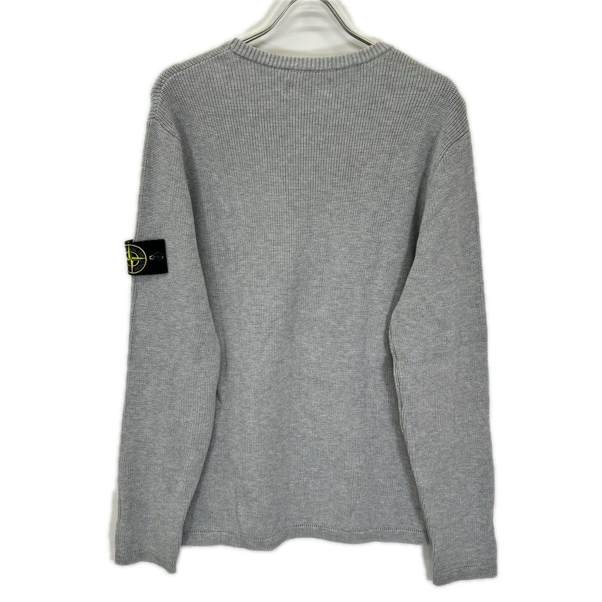 STONE ISLAND ストーンアイランド 8015514D8 グレー コットン クルーネック ニットセーター トップス