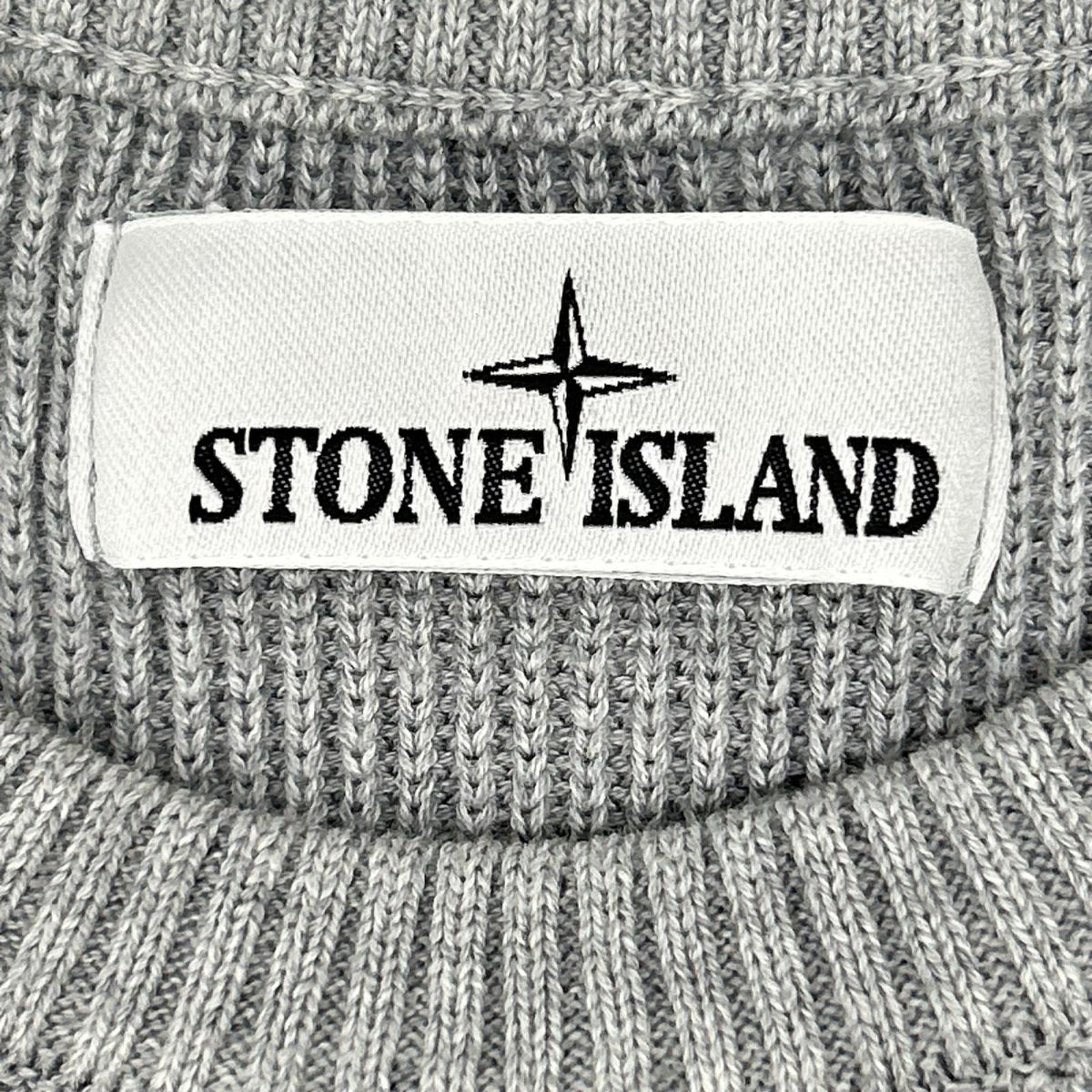 STONE ISLAND ストーンアイランド 8015514D8 グレー コットン クルーネック ニットセーター トップス