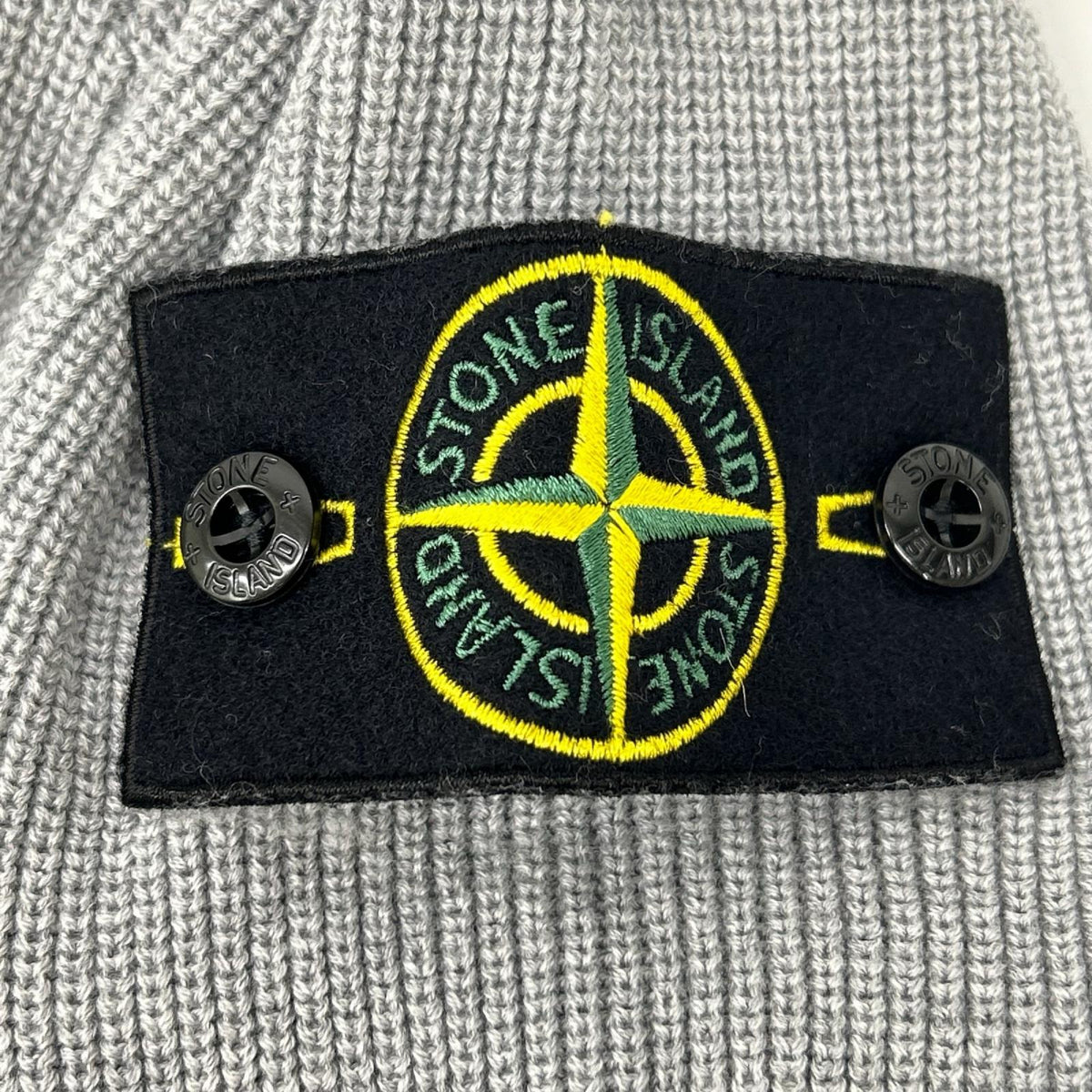 STONE ISLAND ストーンアイランド 8015514D8 グレー コットン クルーネック ニットセーター トップス