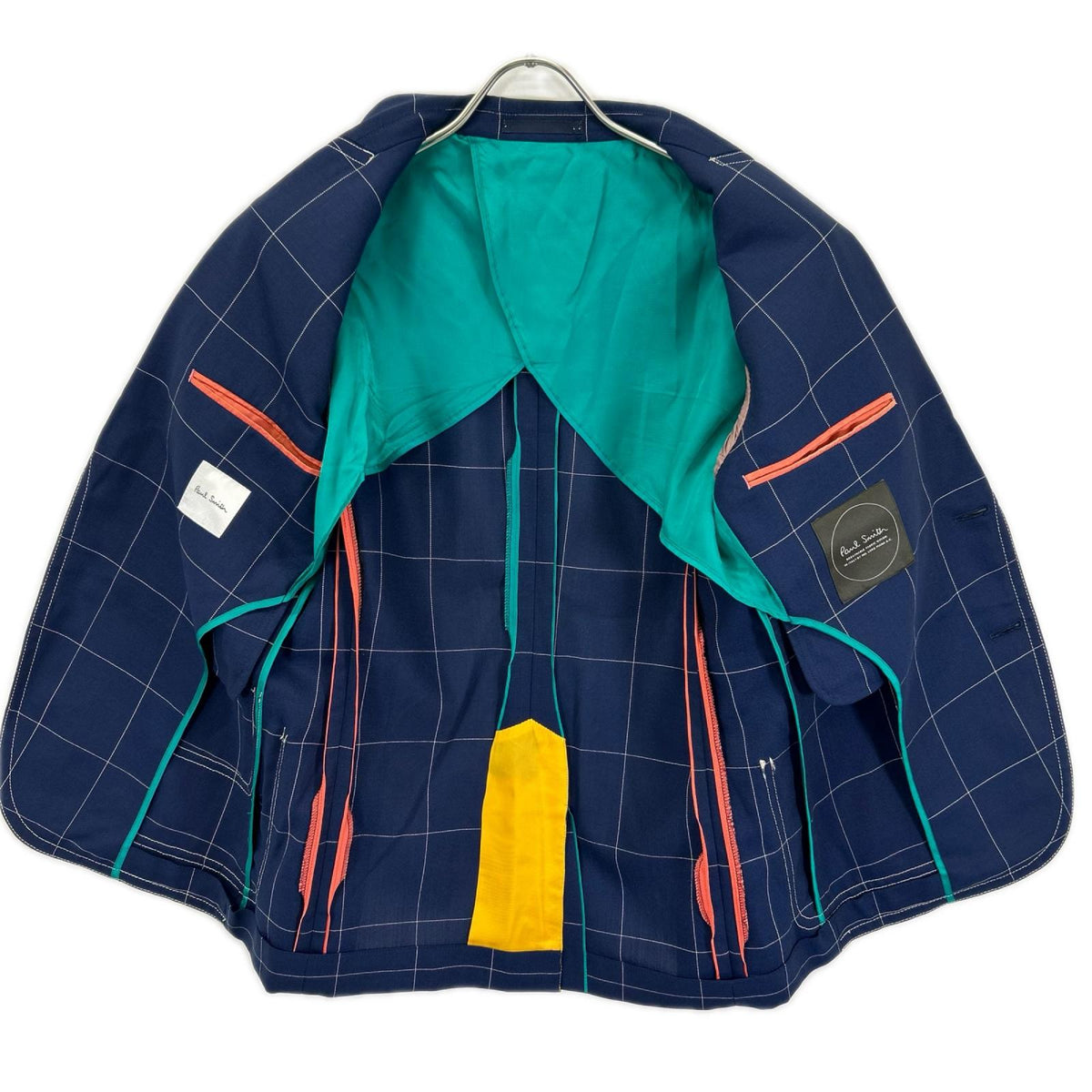 PaulSmith ポールスミス ネイビー ウィンドペンチェック ロロピアーナ社製 ジャケット ジャケット
