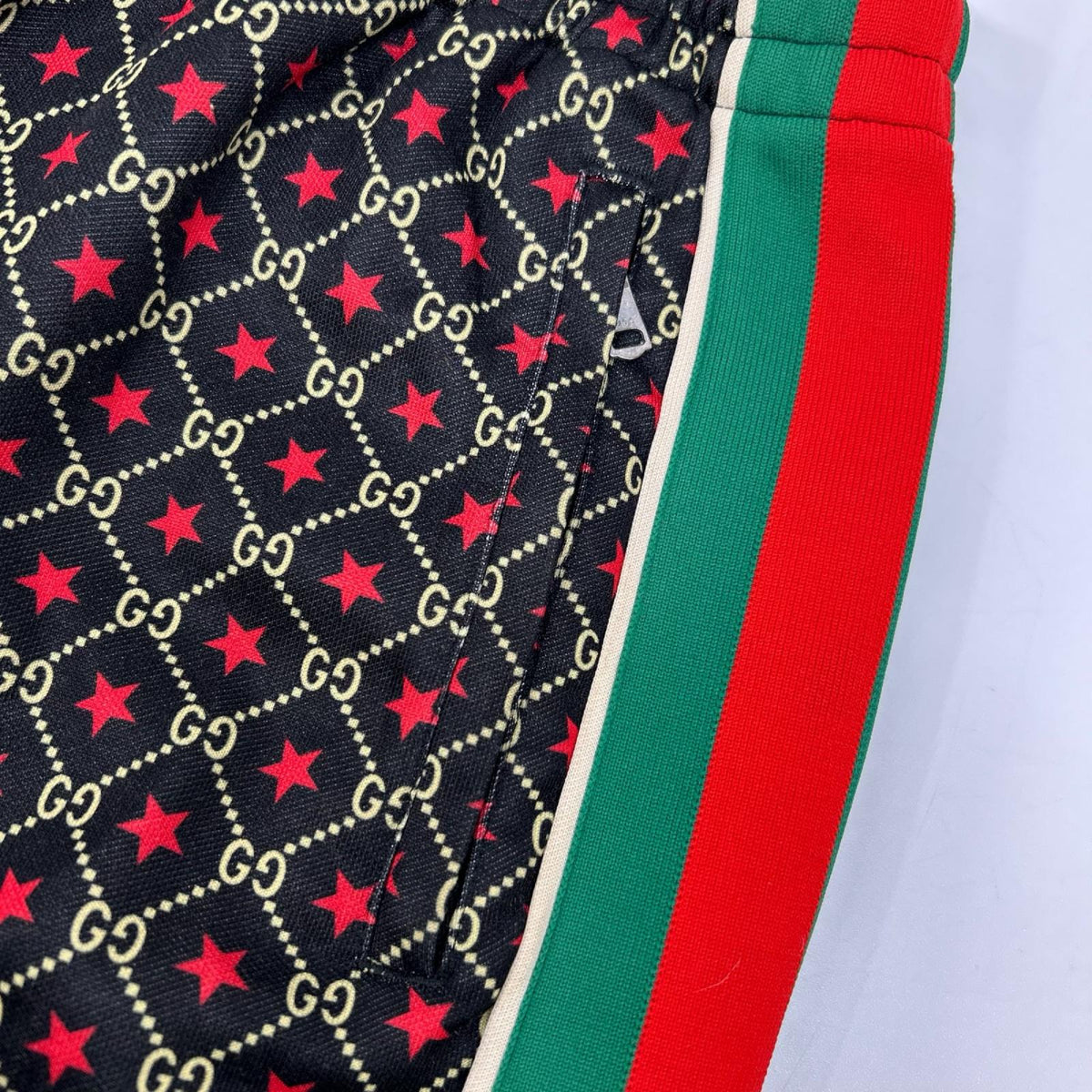 GUCCI グッチ 575735 ブラック GGスター ジャージ トラックパンツ ボトムス