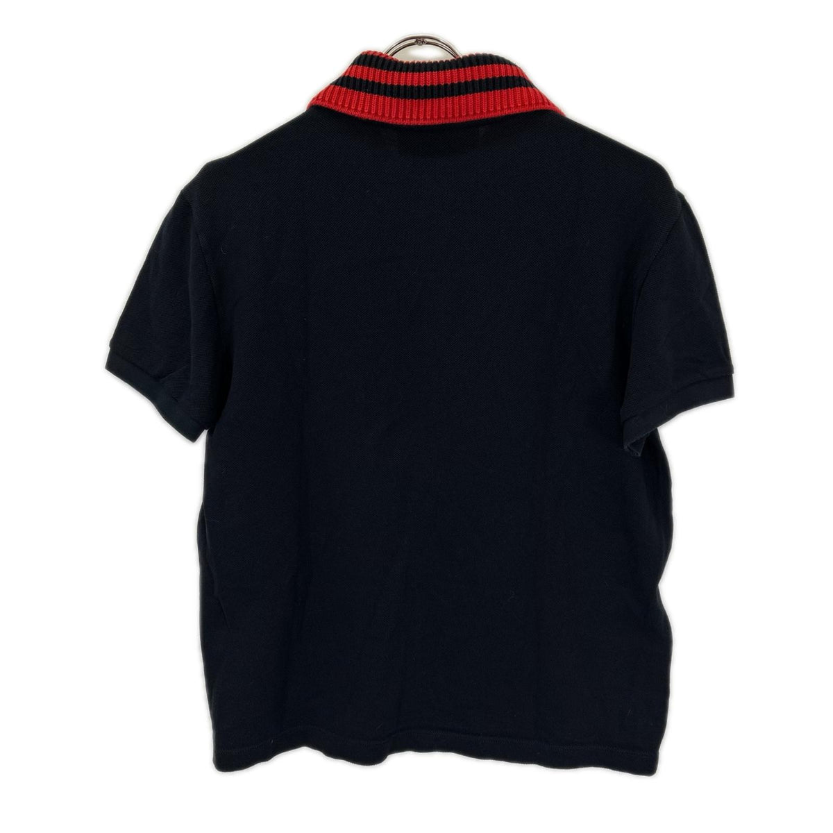 GUCCI グッチ 475118 X5T74 ネイビー スネークモチーフ フロント刺繍 半袖ポロシャツ トップス