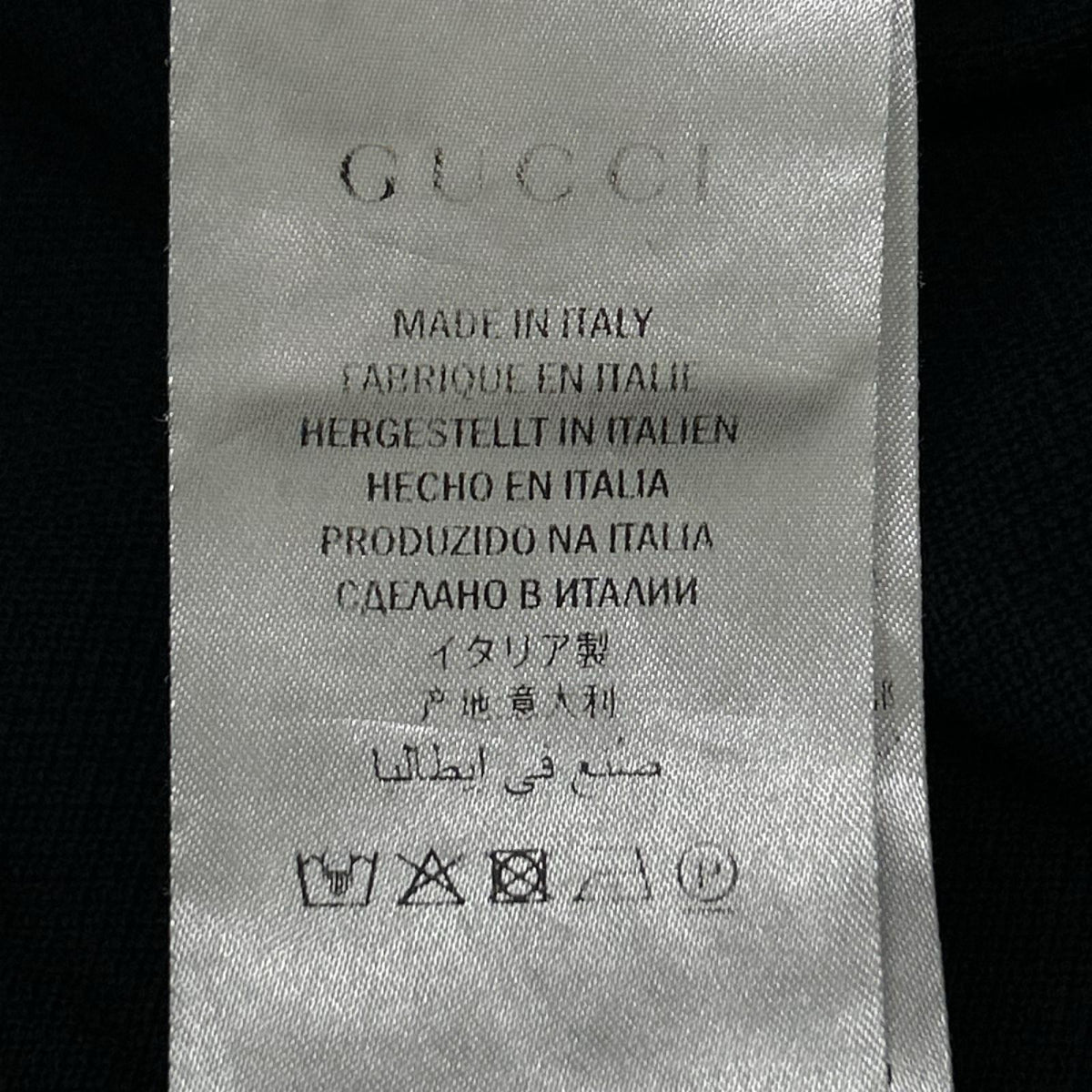 GUCCI グッチ 475118 X5T74 ネイビー スネークモチーフ フロント刺繍 半袖ポロシャツ トップス