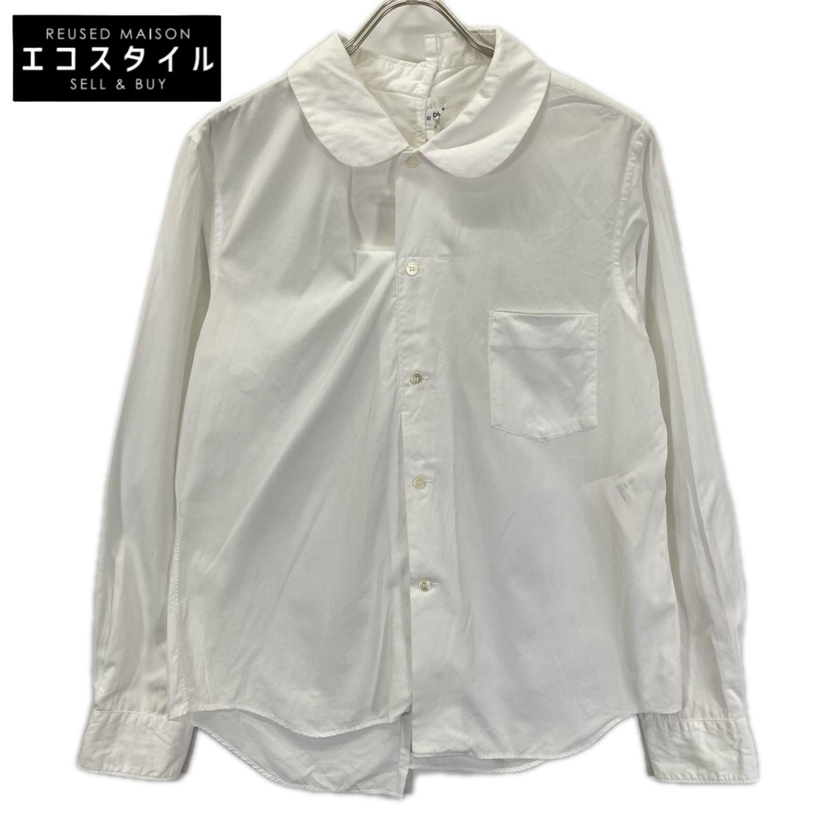 COMMEdesGARCONS COMMEdesGARCONS コムデギャルソンコムデギャルソン（コムコム） 06年製 RR-B012 ホワイト コットン 変形カラー シャツ トップス