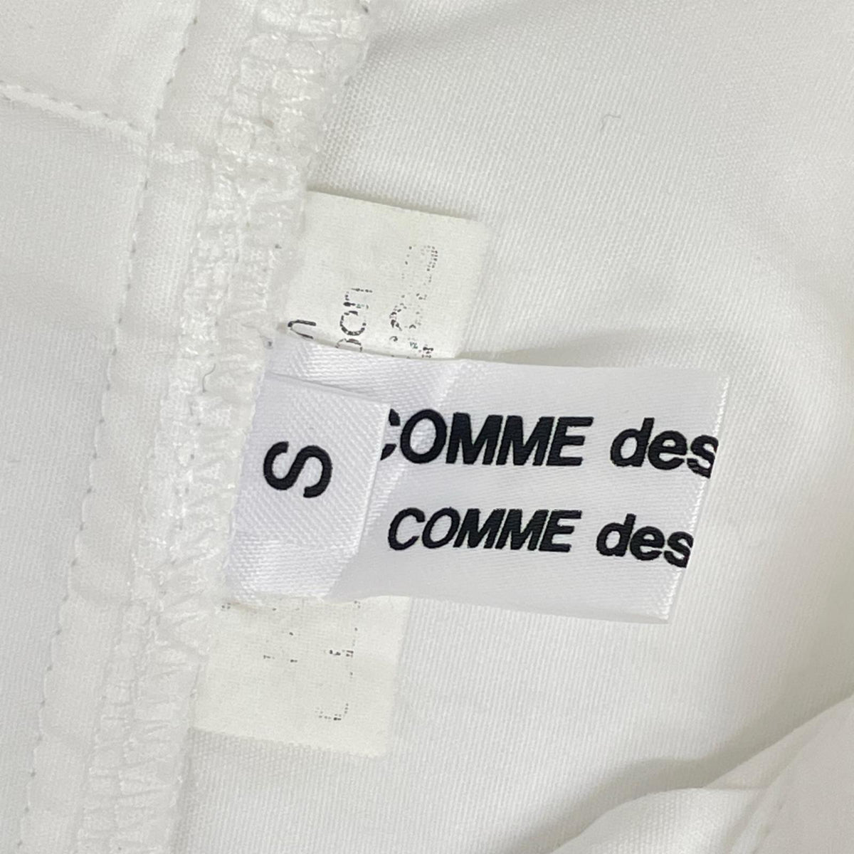 COMMEdesGARCONS COMMEdesGARCONS コムデギャルソンコムデギャルソン（コムコム） 06年製 RR-B012 ホワイト コットン 変形カラー シャツ トップス