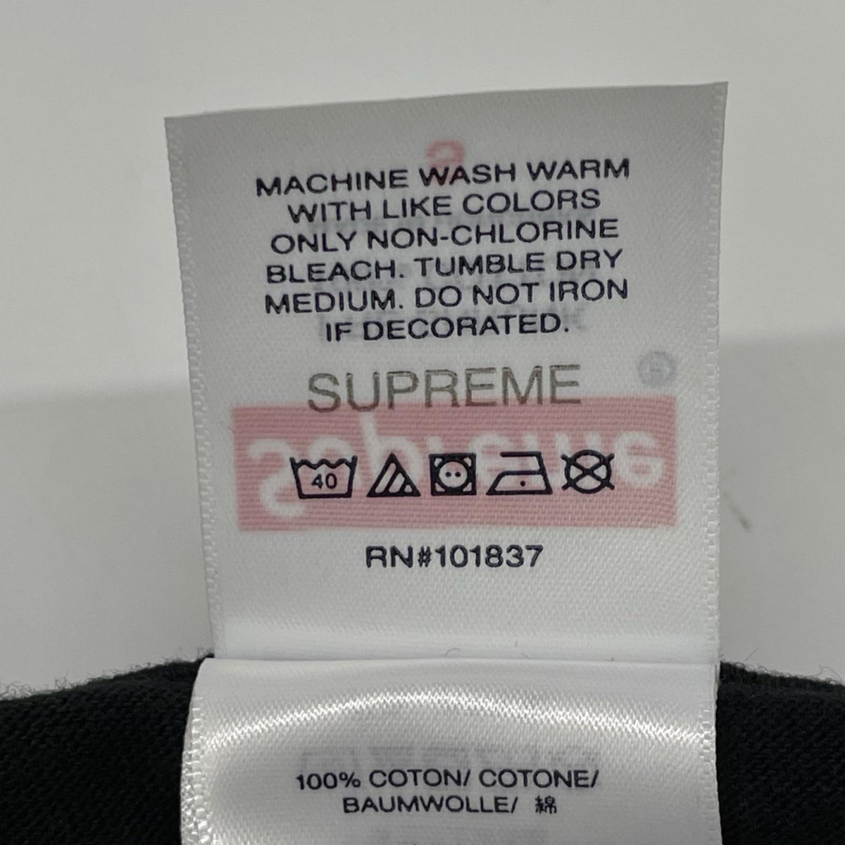 Supreme シュプリーム 26AW ブラック Prayer Card Box Logo Tee トップス
