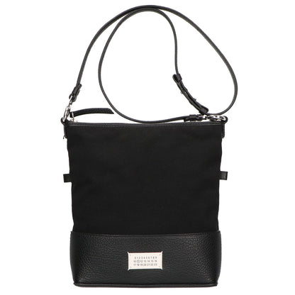 Maison margiela メゾンマルジェラ SB1WG0042 コットン x グレインカーフレザー 5AC ホーボー スモール ショルダーバッグ