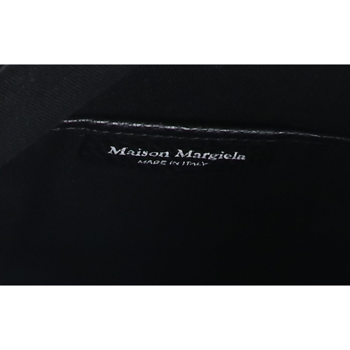 Maison margiela メゾンマルジェラ SB1WG0042 コットン x グレインカーフレザー 5AC ホーボー スモール ショルダーバッグ