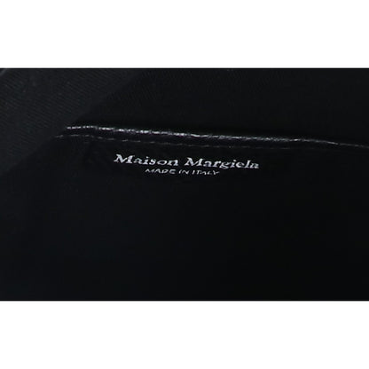Maison margiela メゾンマルジェラ SB1WG0042 コットン x グレインカーフレザー 5AC ホーボー スモール ショルダーバッグ