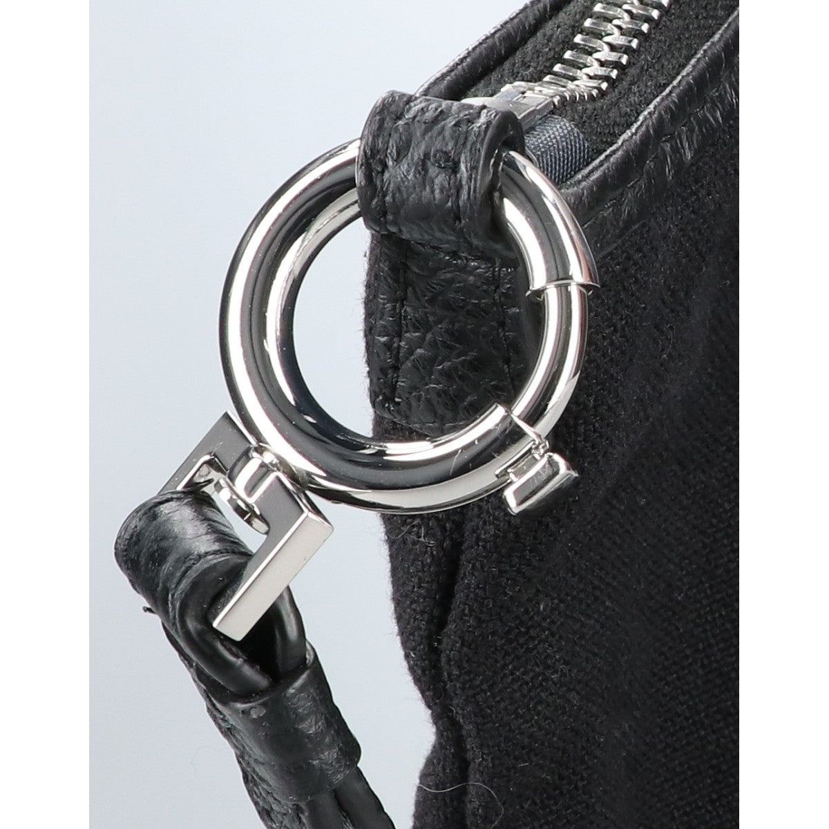 Maison margiela メゾンマルジェラ SB1WG0042 コットン x グレインカーフレザー 5AC ホーボー スモール ショルダーバッグ