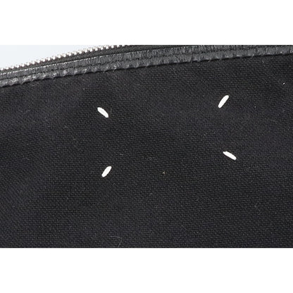 Maison margiela メゾンマルジェラ SB1WG0042 コットン x グレインカーフレザー 5AC ホーボー スモール ショルダーバッグ