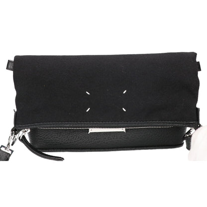 Maison margiela メゾンマルジェラ SB1WG0042 コットン x グレインカーフレザー 5AC ホーボー スモール ショルダーバッグ